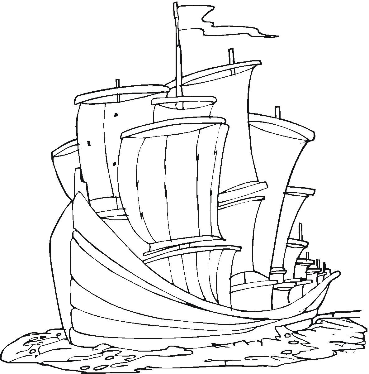 Columbus day coloring pages